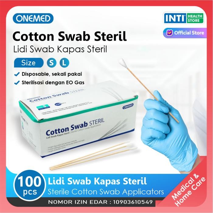 Ready Onemed Citoswab Cotton Swab Onemed Kapas Steril Onemed