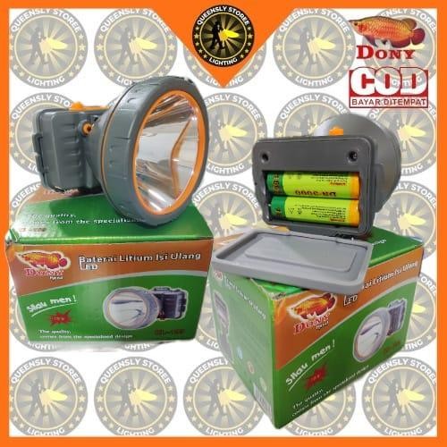 Senter Kepala DONY KL-193 senter bisa lepas batt Baterai Lampu ,penerangan
