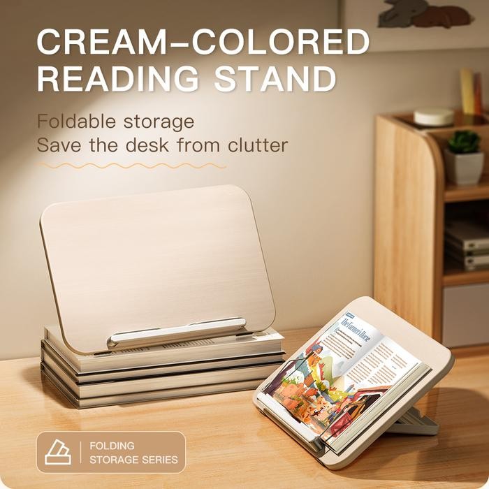 

Jopree Yd12 Desktop Reading Book Stand Holder Adjustable Dudukan Penjepit Sandaran Penyangga Tatakan