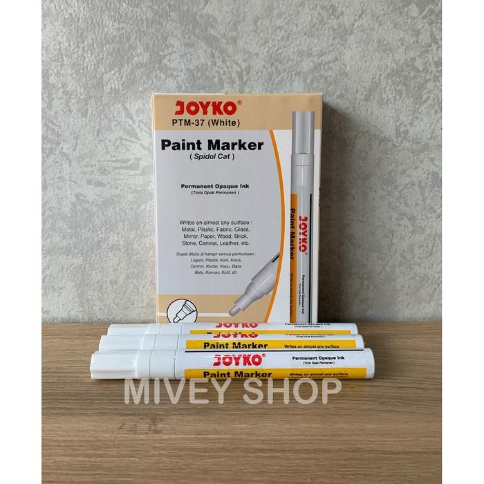 

New Paint Marker Joyko - Spidol Cat PTM-37 Putih (White)