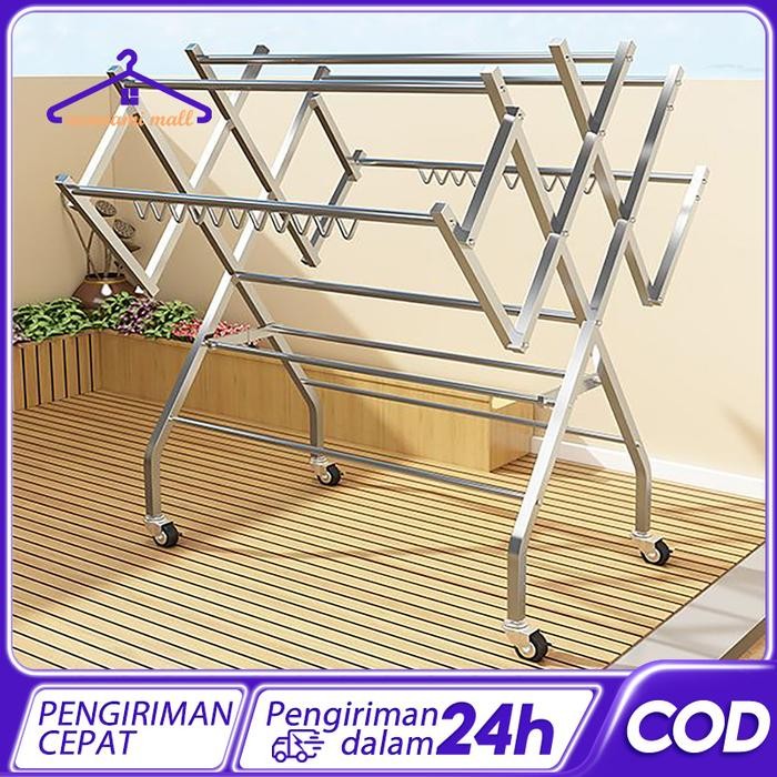 New Jemuran Baju Lipat Jemuran Baju Stainless Steel Jemuran Pakaian Minimalis Jemuran Pakaian