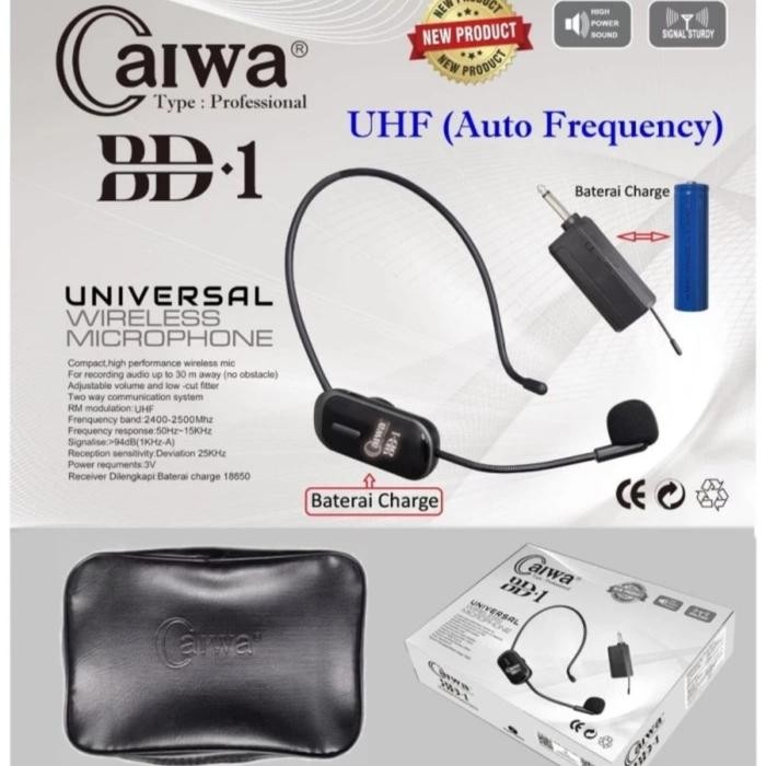 MIC IMAM WIRELESS BANDO/HEADSET ASHLEY MRH-100 CHARGER ORIGINAL