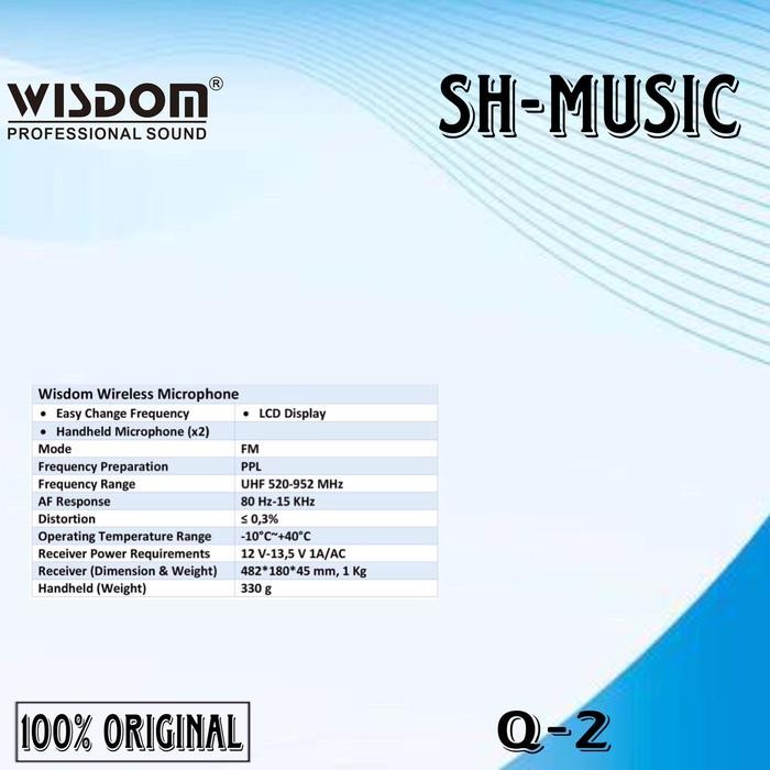 Wisdom Ultra Q2 Wireless Microphone System Wisdom Ultra Q-2