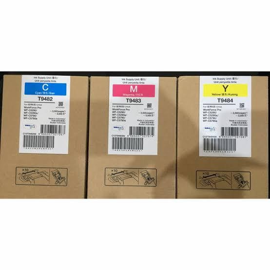 Tinta Epson T948 Color - Tinta Printer Wf C5290 Wf C5790 Original