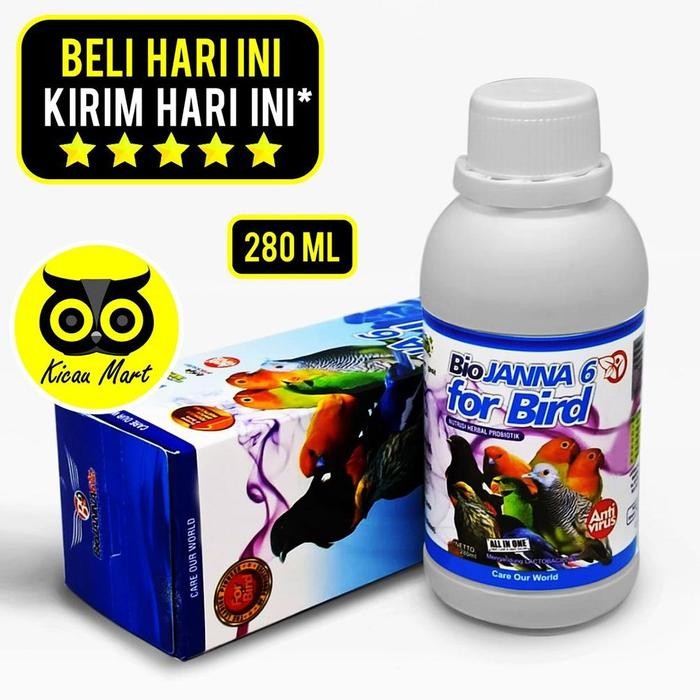 Paling dicari VITAMIN OBAT BURUNG BIOJANNA 6 B6 FOR BIRD PENAMBAH