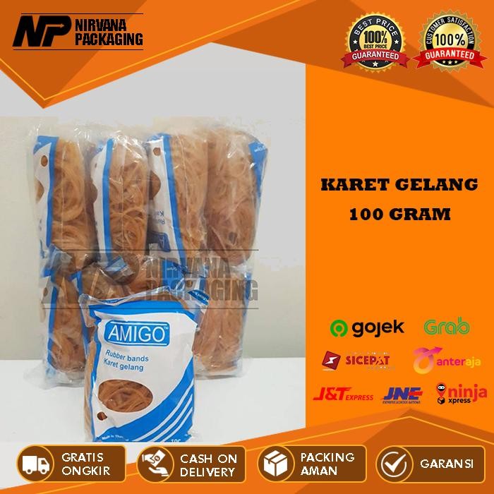 

New KARET GELANG 100 GR 100GR 100 GRAM KUNING ELASTIS KUALITAS TERBAIK