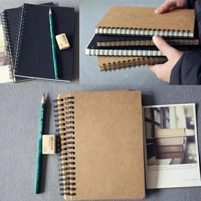 

New note book simple grid line dotted bahan hvs 100 gr halus keren rapih Notebook Paper Stationery