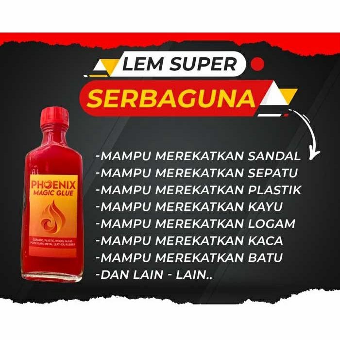 Lem Sepatu Super Phoenix Magic Glue Multifungsi Pasti Ori