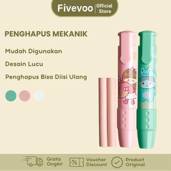 

New FIVEVOO PENGHAPUS PENSIL MEKANIK/ MECHANICAL ERASER