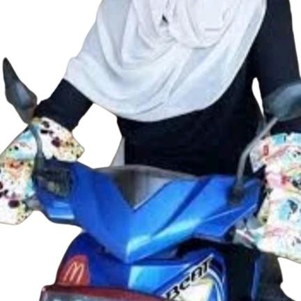 Sarung tangan stang motor wanita stamo motif /Sarung tangan motor terlaris