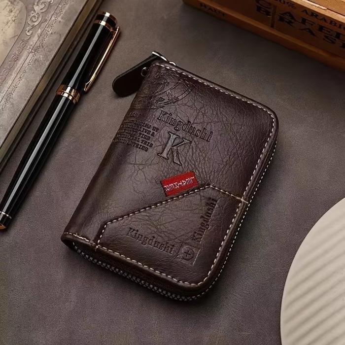DOMPET KARTU PRIA RESLETING CARD HOLDER KEKINIAN KULIT HITAM ASTARO COWOK KEREN PREMIUM BRANDED