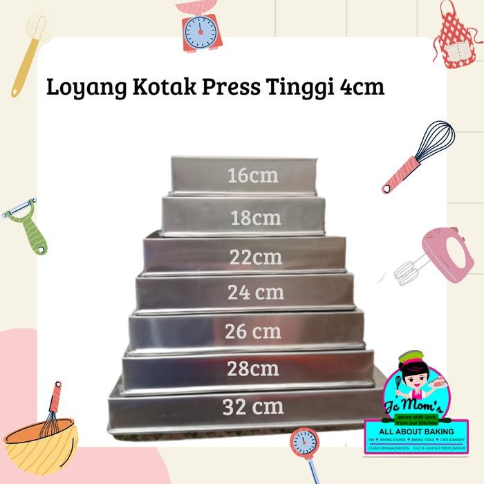 ORIGINAL Loyang Kotak Press Tinggi READY STOCK