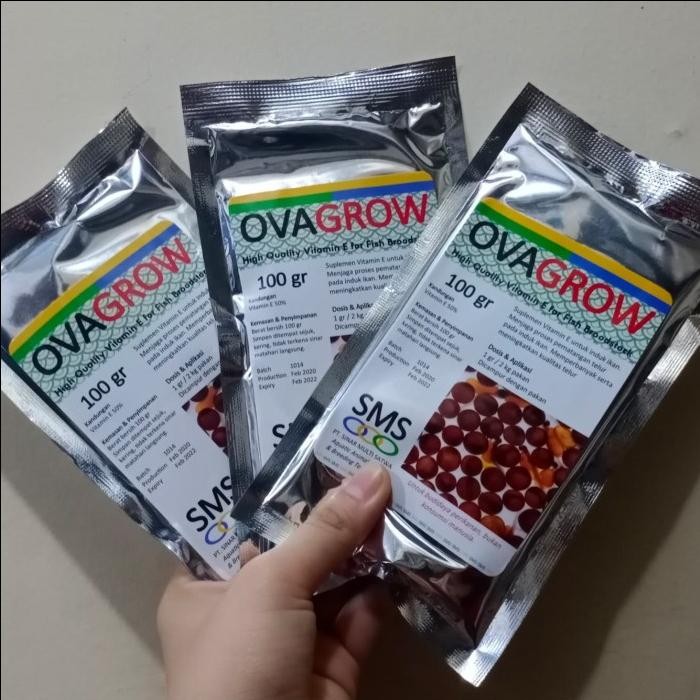 OVAGROW 100 GRAM / VITAMIN INDUK IKAN