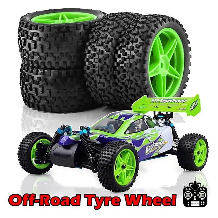 MJ Ban Karet Velg Plastik Off Road Buggy RC Car Hobby