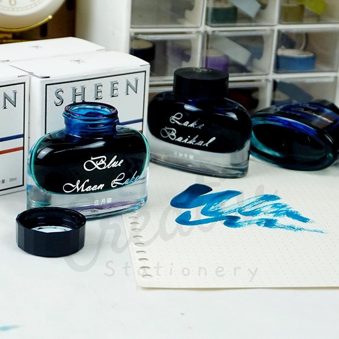 

Ostrich Sheen Fountain Pen Ink Vintage Metallic Color 30 ML Tinta Kaligrafi