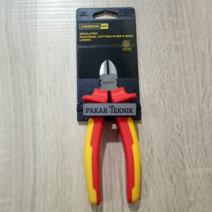 Terbaik Tang Potong Insulated 6" / Diagonal Cutting Insulated Plier 6 Inch Krisbow Terlariss 