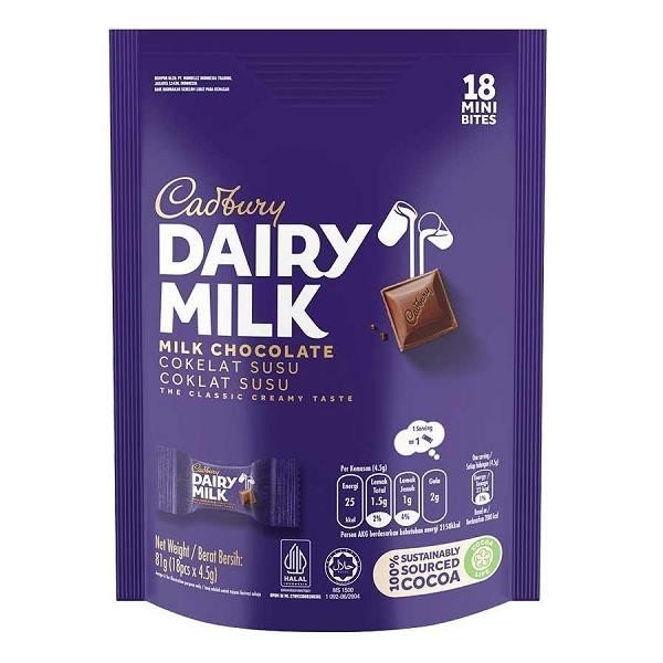 ORIGINAL CADBURY DAIRY MILK SHARE BAG 81 GR