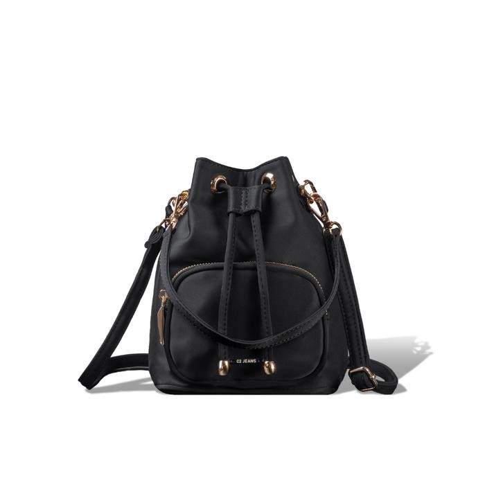 SALE C2 Shafea Black Small Bucket Bag - Tas Bucket Wanita