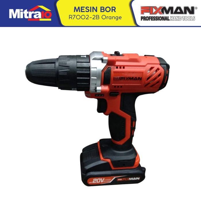 Fixman Mesin Bor Tanpa Kabel R70022B Merah