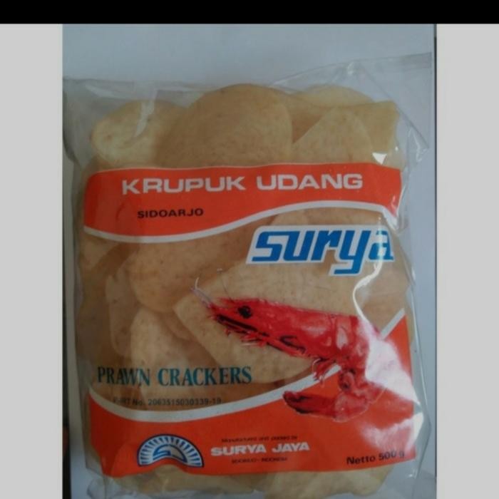 Lansungkirim- Krupuk Udang Surya 500Gr Bandung(Ukuran Besar)