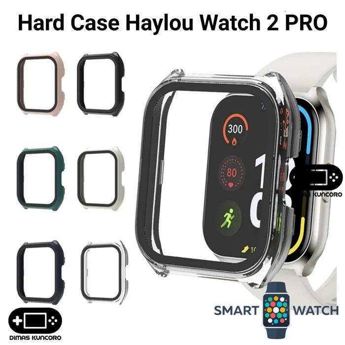 Hard Case Haylou Watch 2 PRO cover bumper tempered glass casing haylou watch 2 LS02 pro