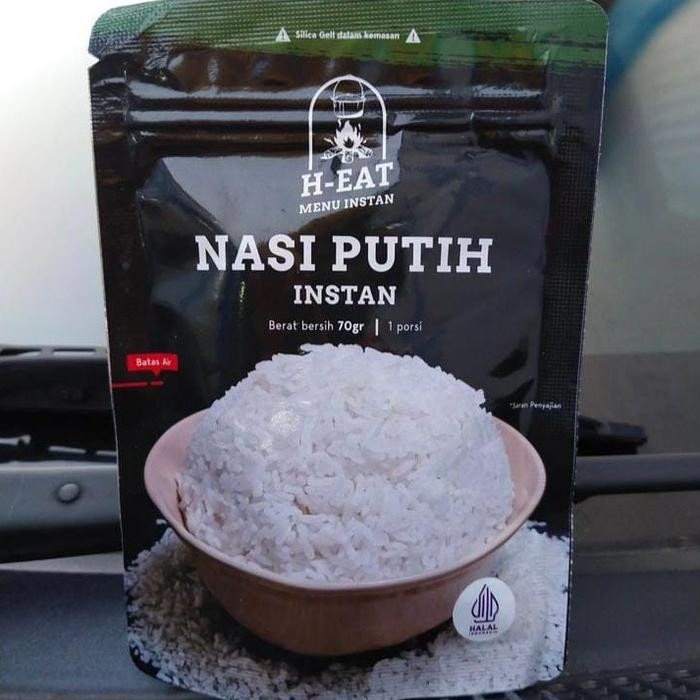 NASI PUTIH INSTAN 1 PORSI MAKANAN INSTAN UNTUK MENDAKI GUNUNG TRAVELING CAMPING RANSUM SERBAGUNA