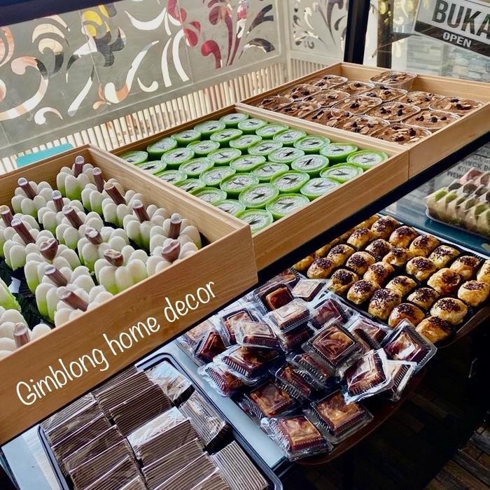 Box Donat Kayu Wadah Donat Kotak Donat Kayu Tempat Donat Tutup Akrilik Promo 