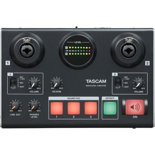 Tascam MiNiSTUDIO Creator US-42B Podcast Studio Audio Interface