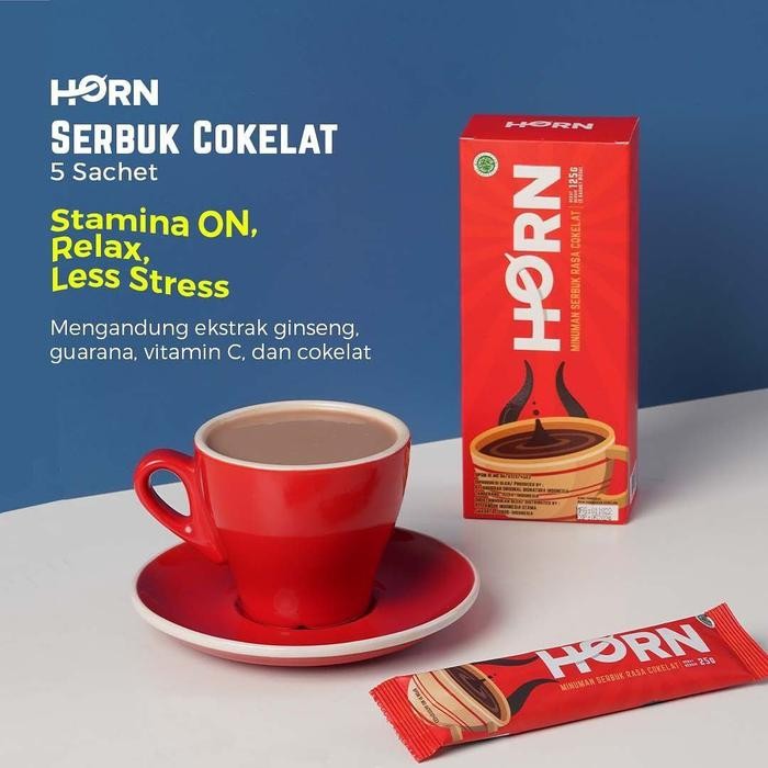 KIRIMhAriYgSama- Horn By Dr Boyke Minuman Coklat 1 Box Isi 5 Sachet