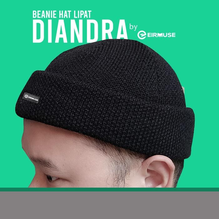 ORIGINAL Diandra Caps Eirmuse Topi Kupluk Lipat Pria Beanie Hat Hijrah Bisa Buat Gaya dan Peci