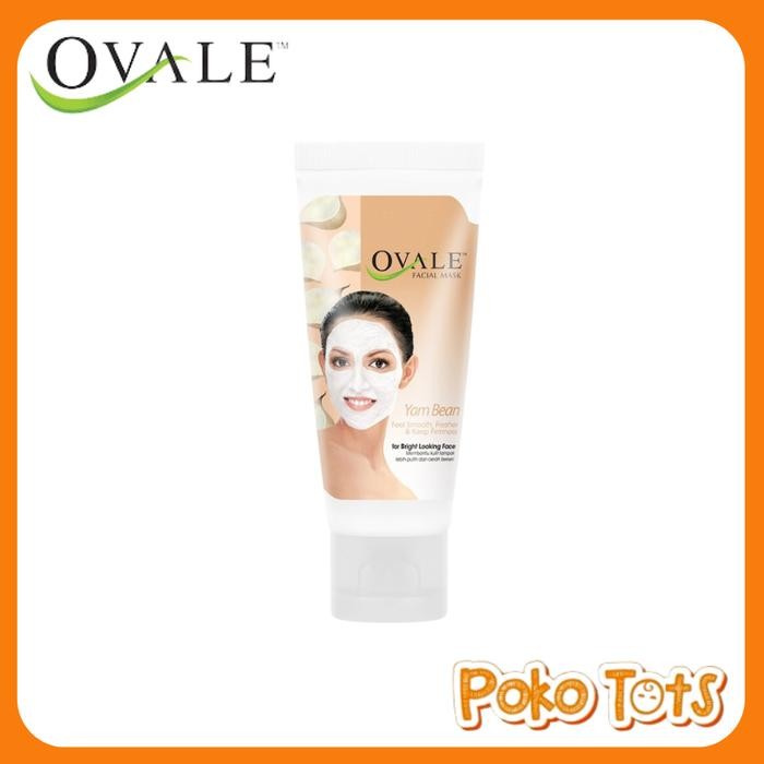6wwm- Ovale Facial Mask Bengkoang & Lemon Tube 75Gr Masker Pencerah Wajah