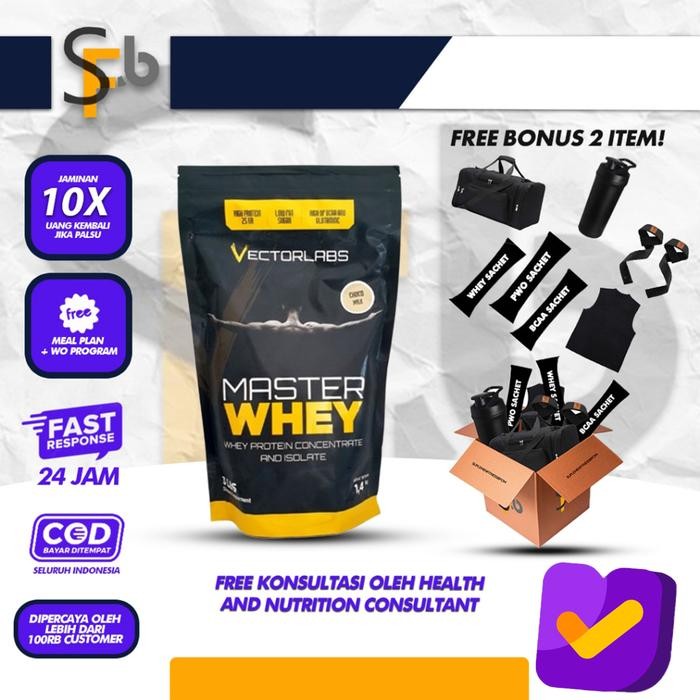 ORIGINAL  MASTER WHEY VECTORLABS 10 LBS ISOLATE BLEND SUPLEMEN SUSU FITNES