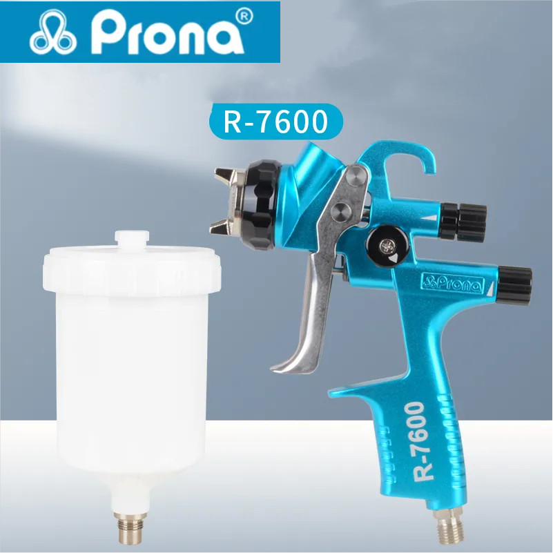 R-7600-MP Professional Paint Spray Gun Highatomization1.2&1.3&1.4&1.5mm Nozzle Low Pressure Manual A