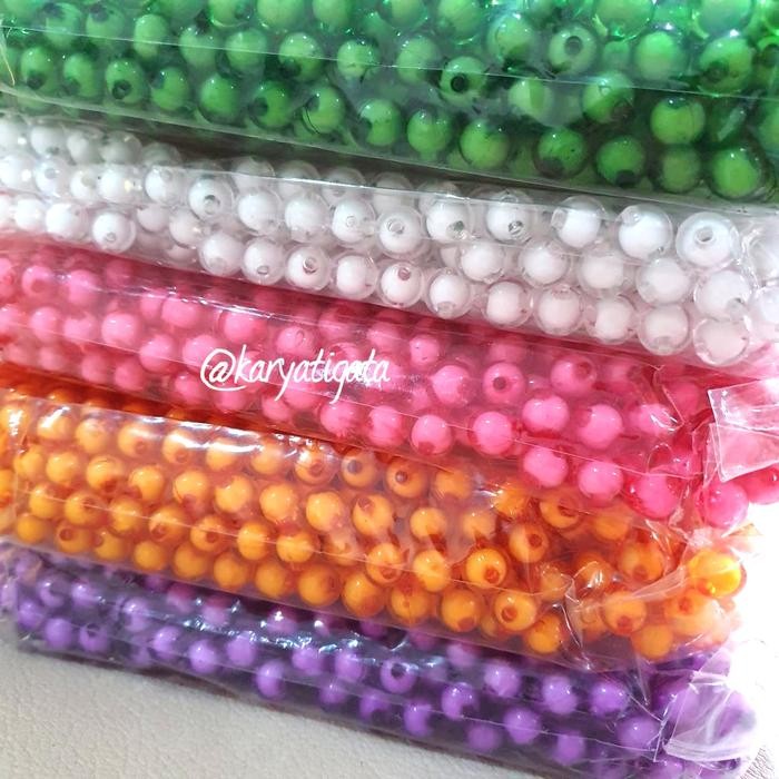 SALE Mote Akrilik Bulat Transparan / Mote Akrilik Isi (450 gram)