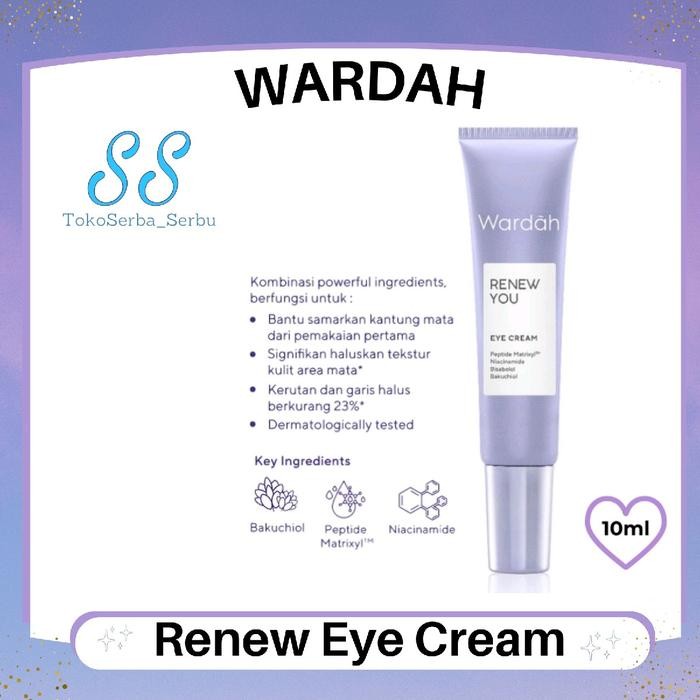Wardah Renew You Anti Aging Eye Cream 10ml Cream Mata