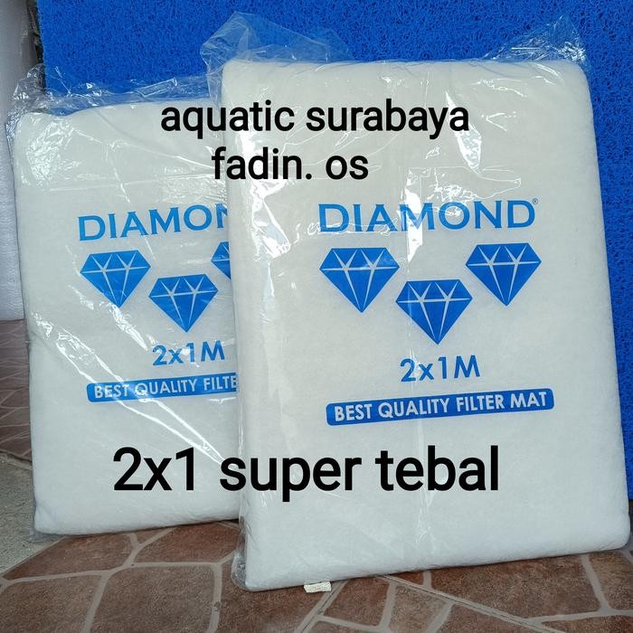 PetShoPq- Kapas Filter Busa Filter Kapas Busa Filter Kapas Dakron Filter 2 X 1 M