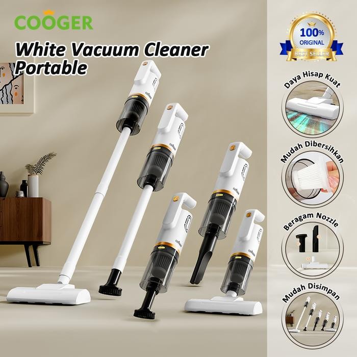 BERKUALITAS  COOGER Vacuum Cleaner Mini Portable Wireless Penyedot Debu Serbaguna