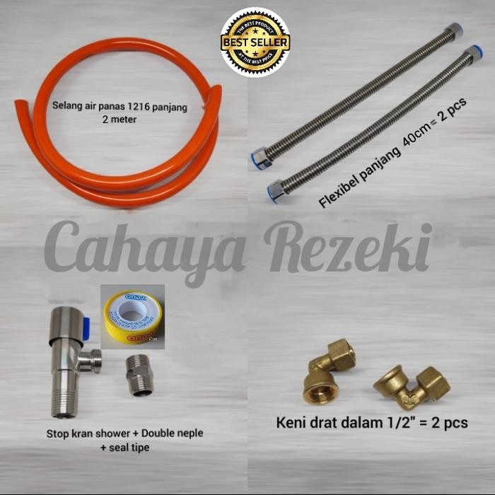 Terlaris PAKET LENGKAP ACCESSORIES WATER HEATER LISTRIK SALE