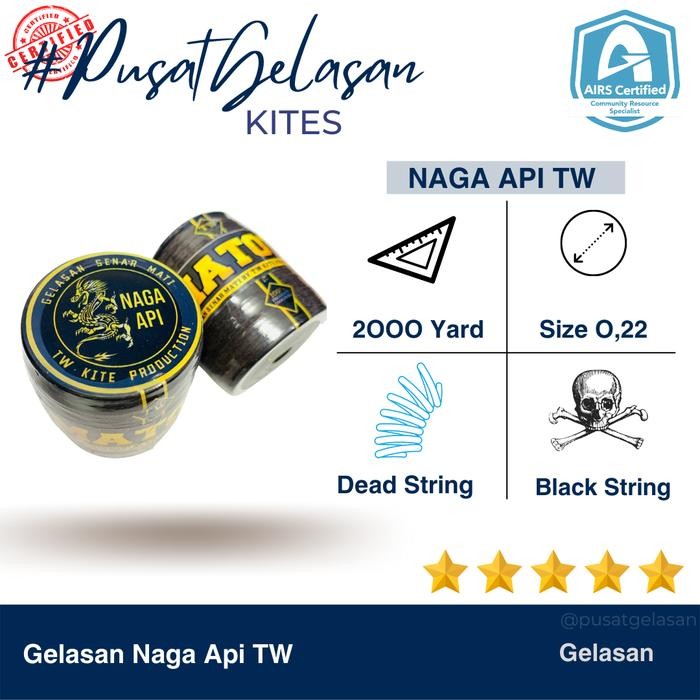 MATOT MURAH KUALITAS BINTANG LIMA SENAR MATI NAGA API TW KITE LAYANGAN