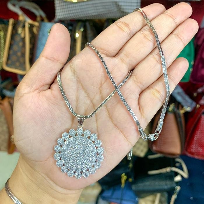 Kalung Hijab Silver Xuping 70cm Mewah