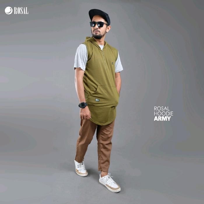 Rosal Rompi Sholat Shalat Solat Hoodie - Rompi Baju Koko Kurta Pria Pasti Ori