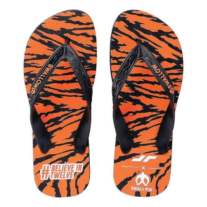 rwci- Persija Sandal X Swallow Loreng - Hitam
