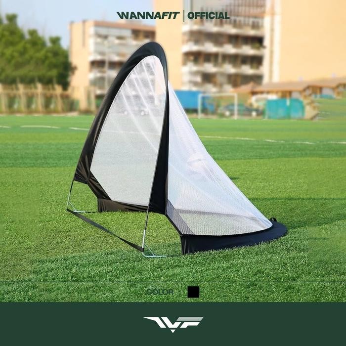 WANNAFIT Gawang Sepakbola Mini Portable Latihan Bola Sepak Foldable Kecil Anak Remaja Lengkung