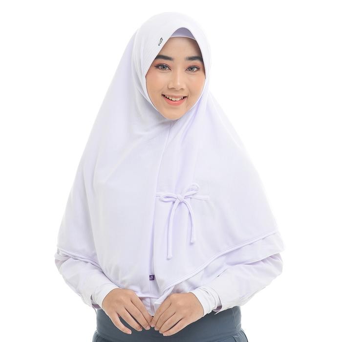 ASLI Rabbani - Kerudung Jilbab Instan Anak Sekolah Nubira Motif Polos READY STOCK