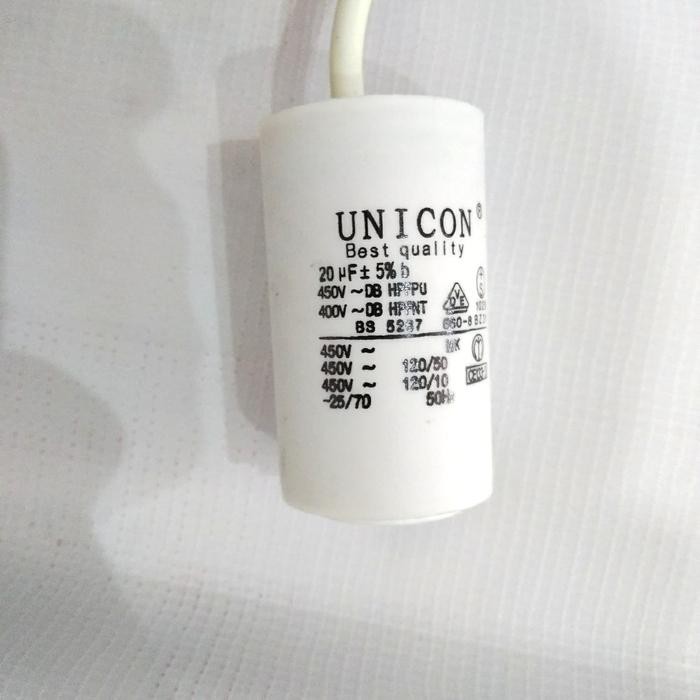 KAPASITOR CAPASITOR BULAT 20UF UNICON
