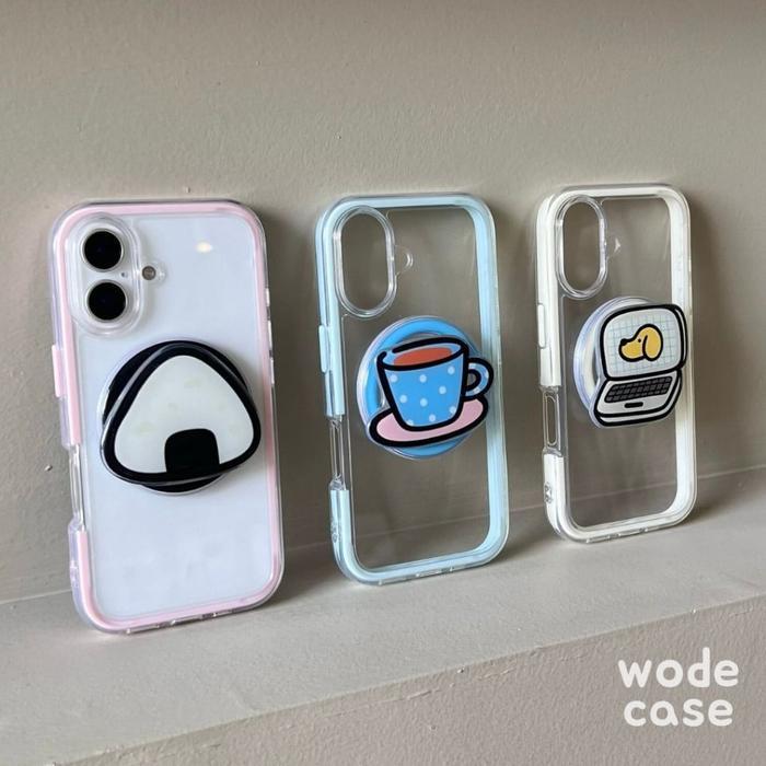 Doodle Daily Magtok Griptok Magnetic Kuat Untuk Semua Handphone Computer, Coffee, Onigiri Lucu