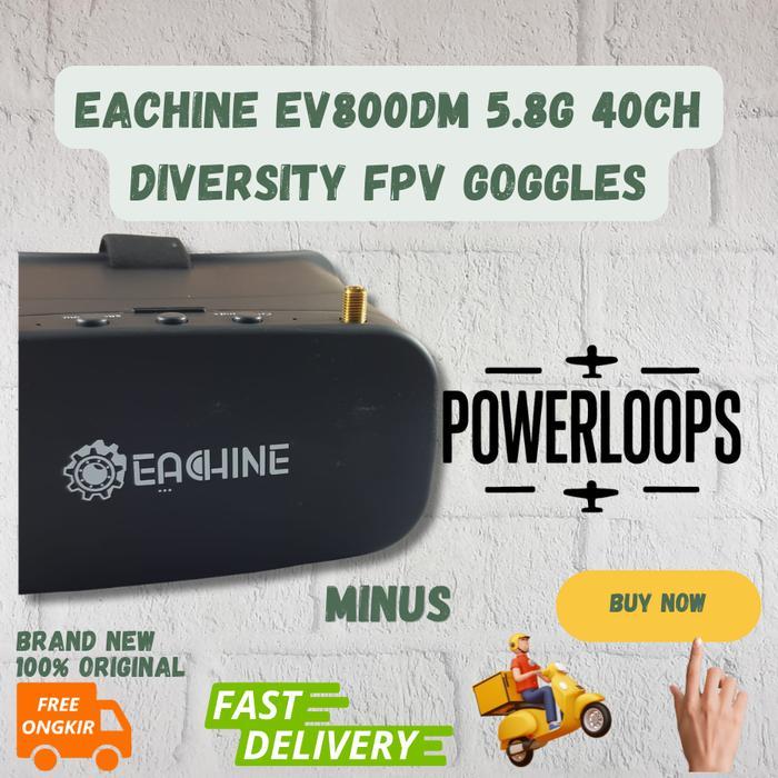 EACHINE EV800DM DVR DIVERSITY GOGGLES 5.8G 40CH FPV EV800 GOGGLE FREE BUBBLEWRAP