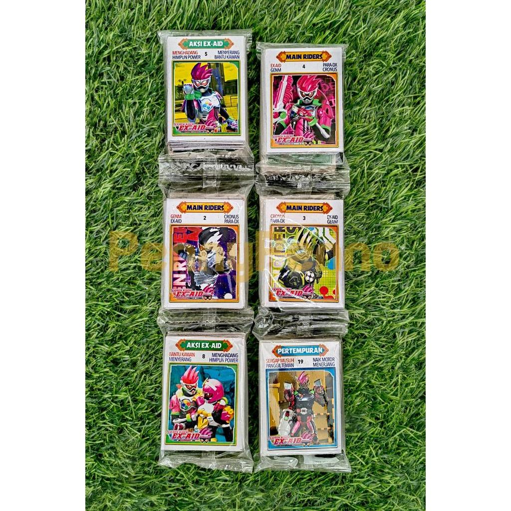 Mainan Kartu Kwartet Jumbo Model Naruto / Pokemon 1 Pack isi 32 Kartu