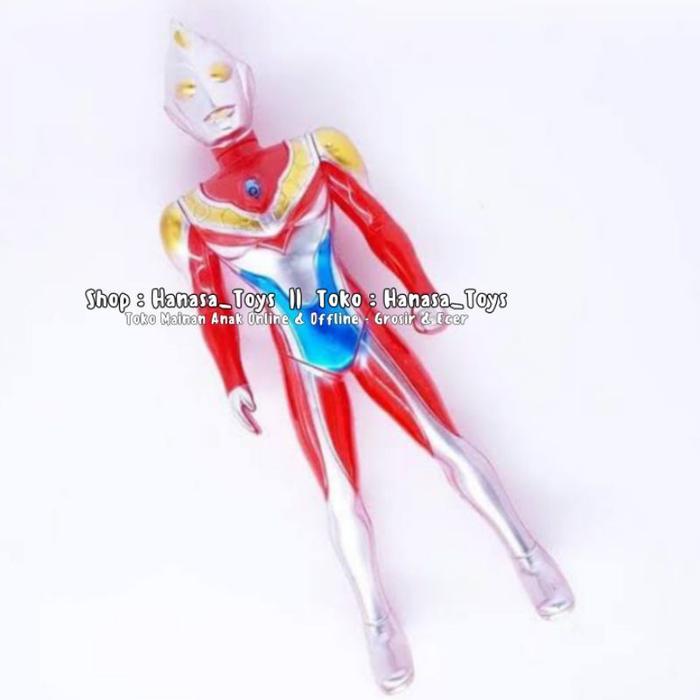 Mainan Ultraman Dyna R/B Rosso Blue s/d 40 CM Besar Dengan Lampu dan Suara
