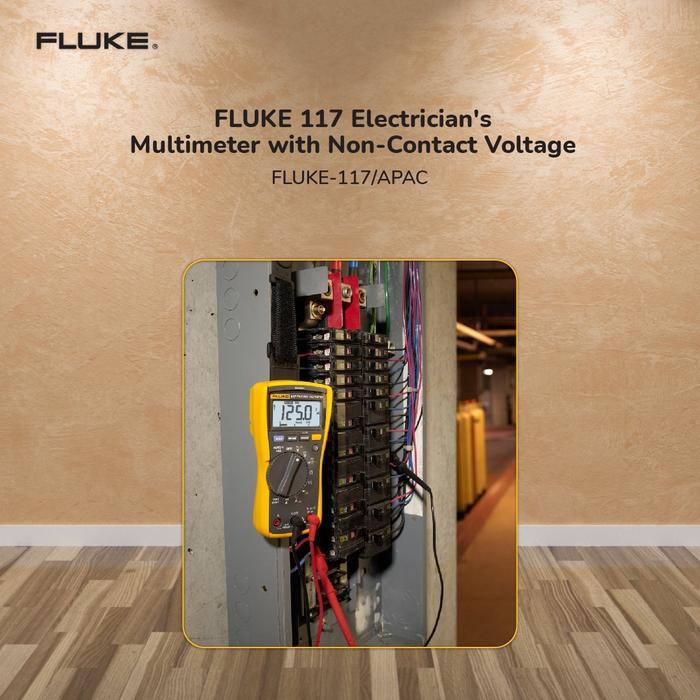FLUKE 117 Electrician's Multimeter with Non-Contact Voltage - FLUKE-117/APAC